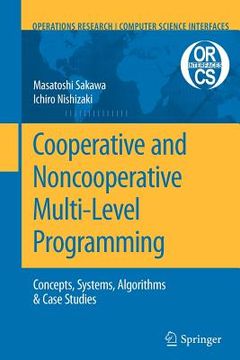 portada cooperative and noncooperative multi-level programming (en Inglés)