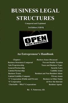 portada Business Legal Structures: An Entrepreneur's Handbook (en Inglés)