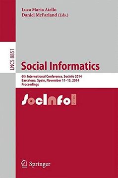 portada Social Informatics: 6th International Conference, Socinfo 2014, Barcelona, Spain, November 11-13, 2014, Proceedings (Lecture Notes in Computer Science) 