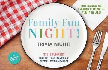 portada Family fun Night Trivia Night Placemats (en Inglés)