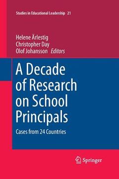 portada A Decade of Research on School Principals: Cases from 24 Countries (en Inglés)