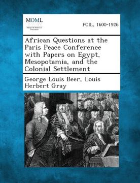 portada African Questions at the Paris Peace Conference with Papers on Egypt, Mesopotamia, and the Colonial Settlement