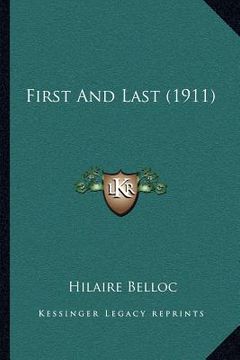 portada first and last (1911) (en Inglés)