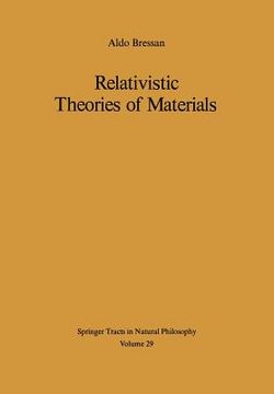 portada relativistic theories of materials (en Inglés)