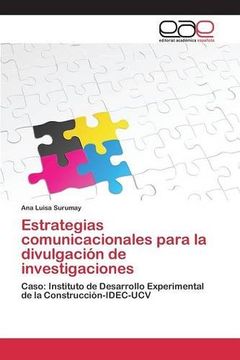 portada Estrategias comunicacionales para la divulgación de investigaciones