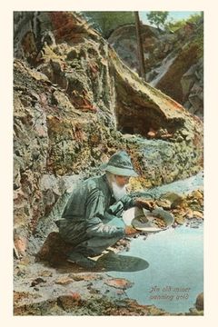 portada The Vintage Journal Old Prospector Panning for Gold (en Inglés)