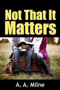 portada Not That it Matters (in English)