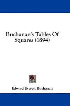 portada buchanan's tables of squares (1894) (en Inglés)
