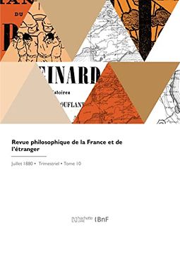 portada Revue Philosophique de la France et de L'étranger (en Francés)