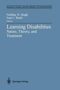 portada learning disabilities: nature, theory, and treatment (en Inglés)