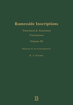 portada ramesside inscriptions, translated and annotated translations: ramesses ii, his contemporaries (in English)