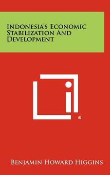 portada indonesia's economic stabilization and development (en Inglés)