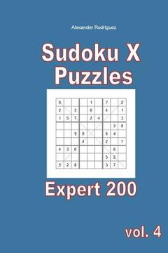 portada Sudoku X Puzzles - Expert 200 vol. 4 (en Inglés)