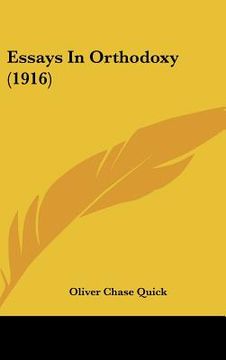 portada essays in orthodoxy (1916) (in English)