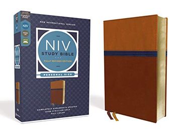 portada Niv Study Bible, Fully Revised Edition, Personal Size, Leathersoft, Brown (in English)