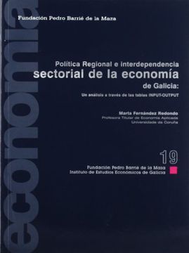portada politica regional e interdependencia sectorial de la economia de galicia (econom
