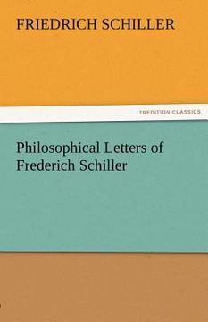 portada philosophical letters of frederich schiller
