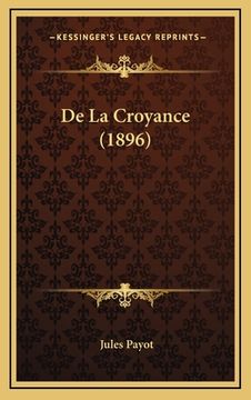 portada De La Croyance (1896) (in French)
