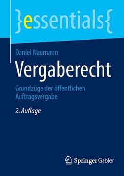 portada Vergaberecht: Grundzüge Der Öffentlichen Auftragsvergabe (en Alemán)