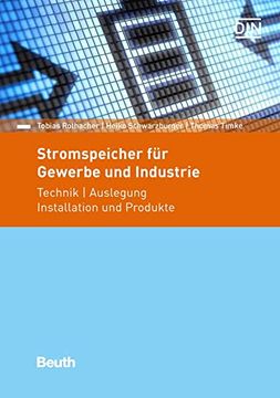 portada Stromspeicher für Gewerbe und Industrie - Technik, Auslegung, Installation und Produkte (in German)