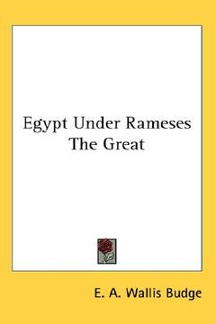 portada egypt under rameses the great (en Inglés)