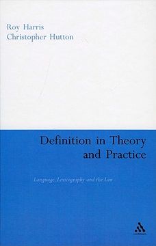 portada definition in theory and practice: language, lexicography and the law (en Inglés)