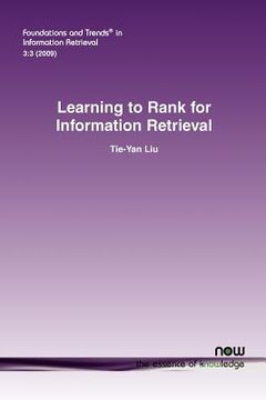 portada learning to rank for information retrieval (en Inglés)