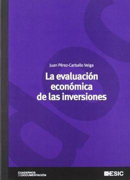 portada La Evaluación Económica de las Inversiones (Cuadernos de Documentación)