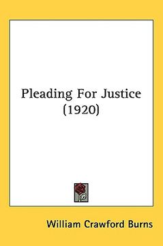 portada pleading for justice (1920) (in English)