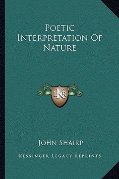 portada poetic interpretation of nature (en Inglés)