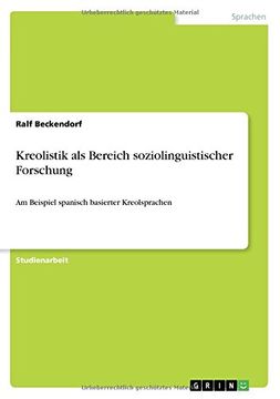 portada Kreolistik als Bereich soziolinguistischer Forschung (German Edition)