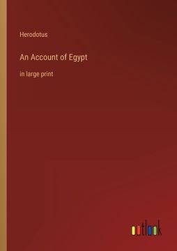 portada An Account of Egypt: in large print 