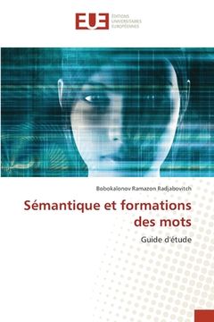 portada Sémantique et formations des mots (en Francés)