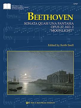 portada Beethoven: Sonata Quasi una Fantasia, op. 27, no. 2 “Moonlight Sonata” (Piano Solo) (en Inglés)