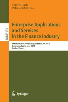 portada enterprise applications and services in the finance industry (in English)