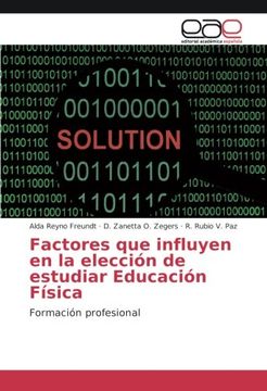 portada Factores que influyen en la elección de estudiar Educación Física: Formación profesional (Spanish Edition)