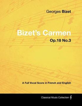 portada bizet's carmen - a full vocal score in french and english (en Inglés)