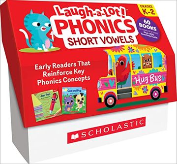 portada Laugh-A-Lot Phonics: Short Vowels (Multiple-Copy Set): A big Collection of Little Books That Teach key Decoding Skills (en Inglés)