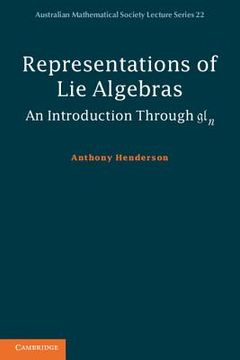 portada representations of lie algebras: an introduction through gln (en Inglés)