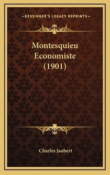 portada Montesquieu Economiste (1901) (in French)