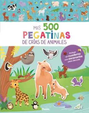 portada Mis 500 Pegatinas de Crias de Animales (in Spanish)