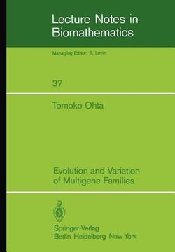 portada evolution and variation of multigene families