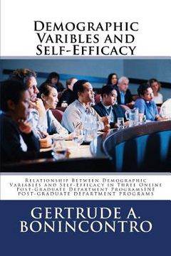 portada demographic varibles and self-efficacy (in English)