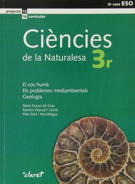 portada Ciències de la naturalesa, el cos humà, els problemas mediambientals, geologia, 3 ESO