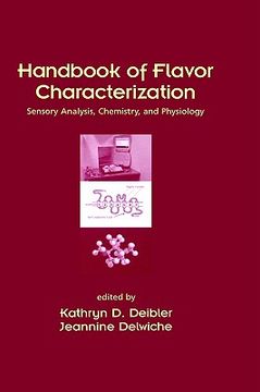 portada handbook of flavor characterization: sensory analysis, chemistry, and physiology (en Inglés)
