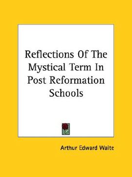 portada reflections of the mystical term in post reformation schools