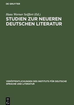 portada Studien zur Neueren Deutschen Literatur (en Alemán)