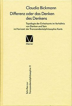 portada Differenz oder das Denken des Denkens (Schriften Zur Transzendentalphilosophie) (German Edition) (en Alemán)