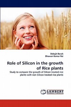 portada role of silicon in the growth of rice plants (en Inglés)