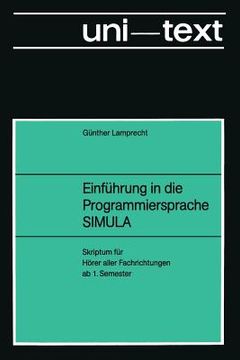 portada Einführung in Die Programmiersprache Simula: Anleitung Zum Selbststudium (en Alemán)